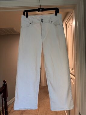 Kut from the Kloth Lucy White Wide Leg Jeans